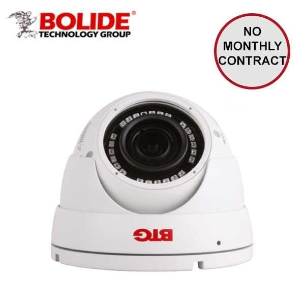 Bolide 5MP Vari-Focal IP66 Outdoor Eyeball camera lens I.R. up to 150' 2.8 - 12mm mm lens. POE BOL-BTG-N1509IRODVA-W - main